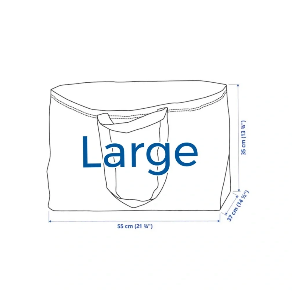 IKEA Blue Shopping Bags, Medium & Large Size